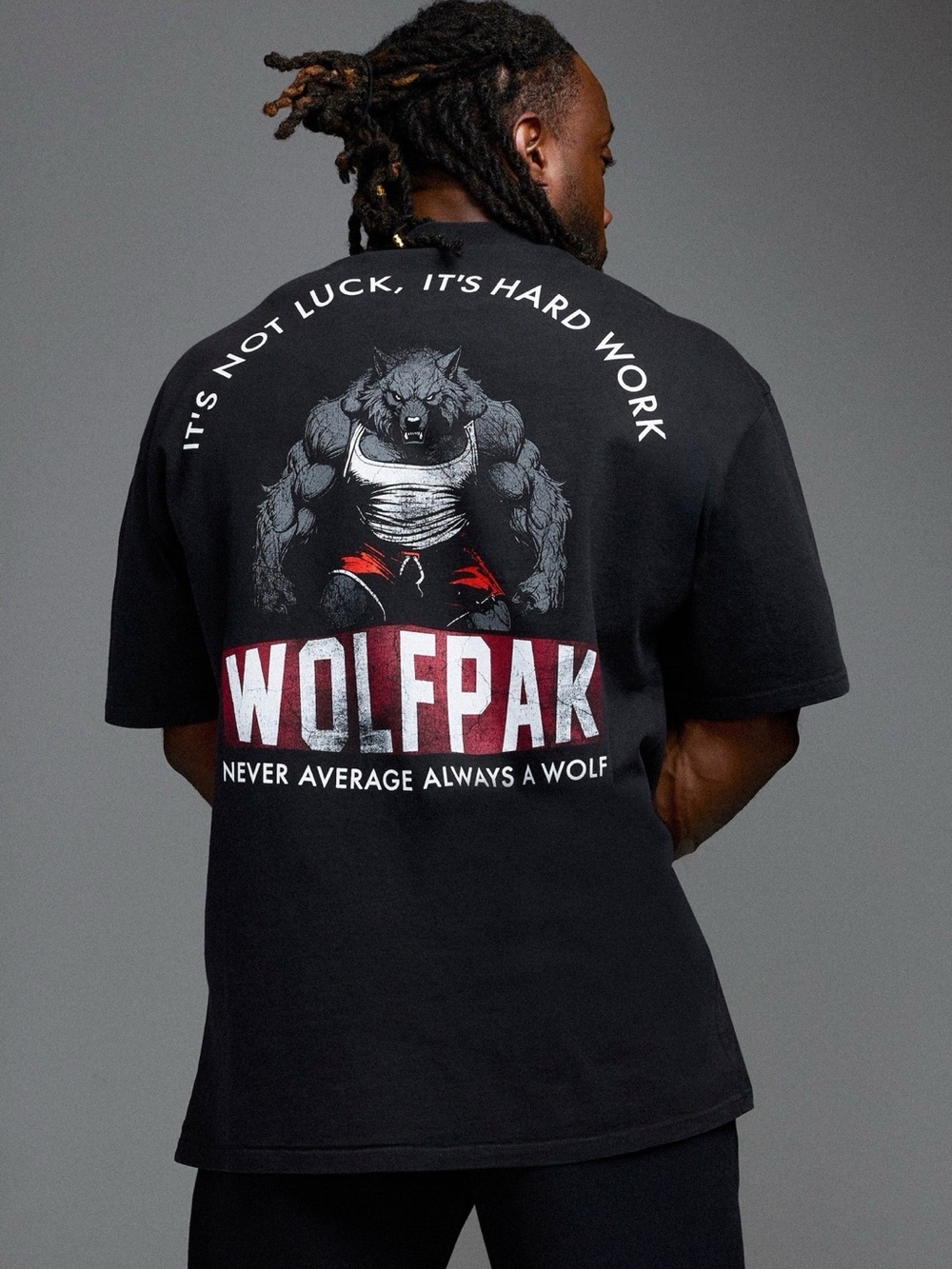 *Like New* WOLFPAK Black Tee with Wolfpak Graphic and Red Accents XL